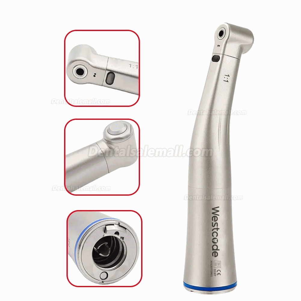 Westcode Contra Angle 1:1 Low Speed Handpiece With Fiber Optic Inner Water Spray